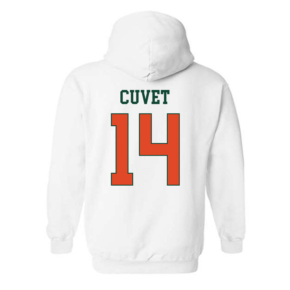 Miami - NCAA Baseball : Daniel Cuvet - Classic Shersey Hooded Sweatshirt-1