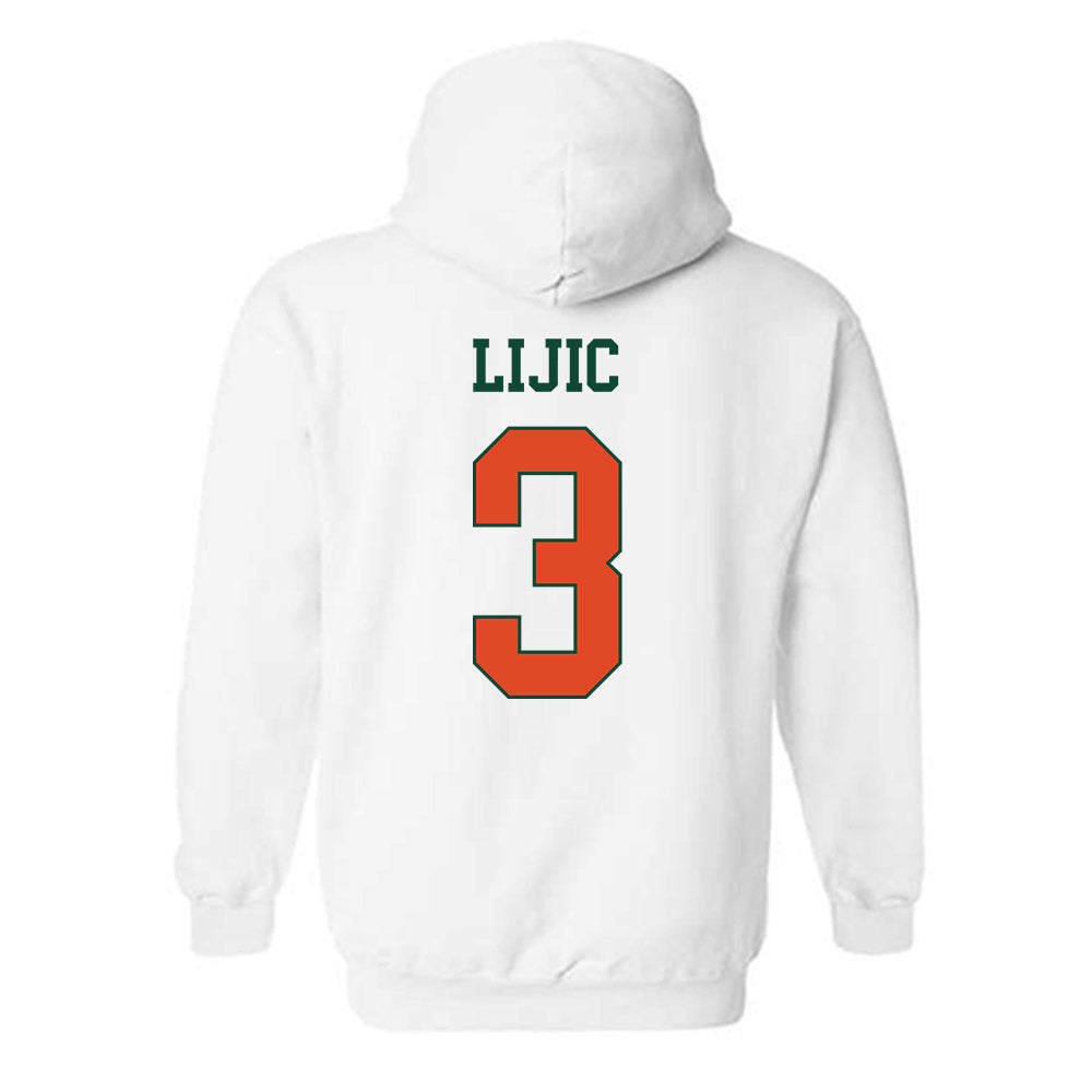 Miami - NCAA Women's Volleyball : Kate Lijic - Classic Shersey Hooded Sweatshirt-1