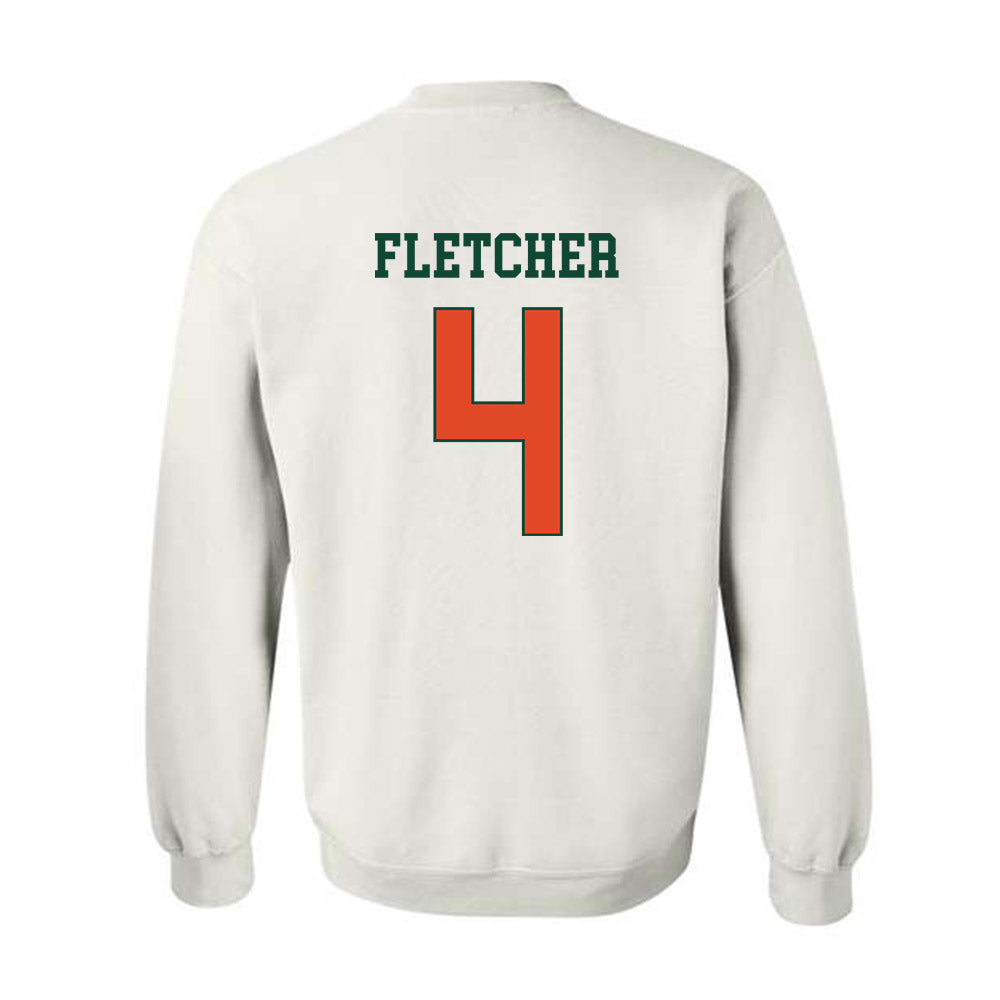 Miami - NCAA Football : Mark Fletcher - Classic Shersey Crewneck Sweatshirt