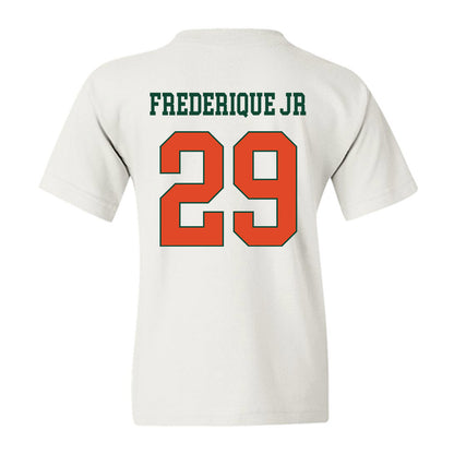 Miami - NCAA Football : Romanas Frederique Jr - Classic Shersey Youth T-Shirt-1