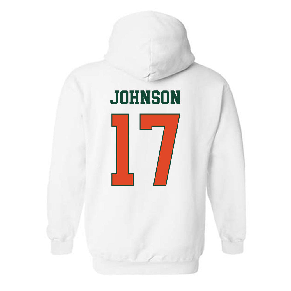 Miami - NCAA Football : Tony Johnson - Classic Shersey Hooded Sweatshirt-1
