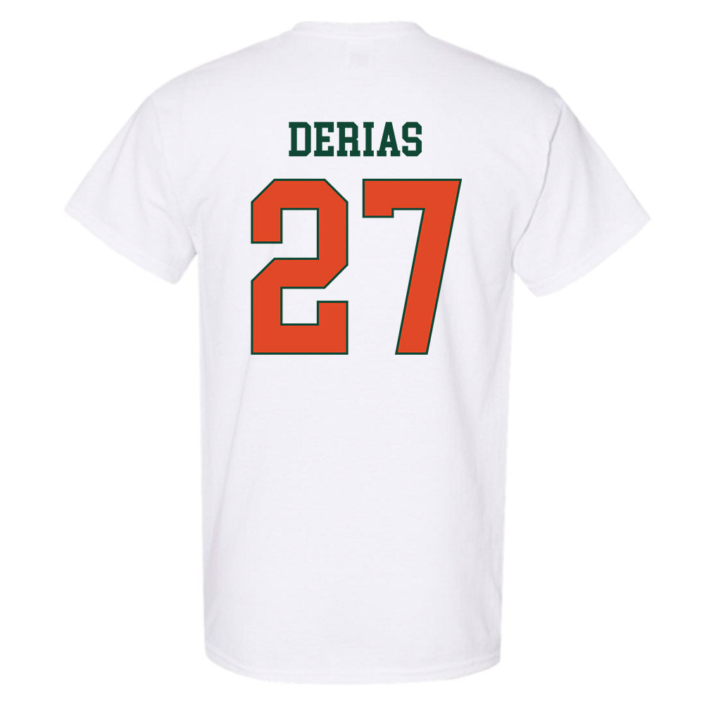 Miami - NCAA Baseball : Howard Tate DeRias - Classic Shersey T-Shirt-1