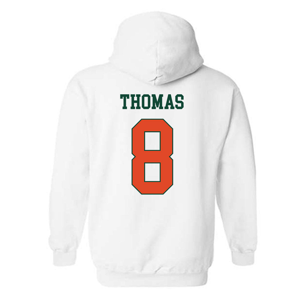 Miami - NCAA Football : Jakobe Thomas - Classic Shersey Hooded Sweatshirt-1