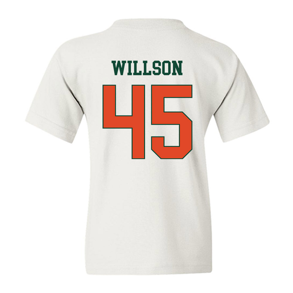 Miami - NCAA Women's Soccer : Gray Willson - Classic Shersey Youth T-Shirt