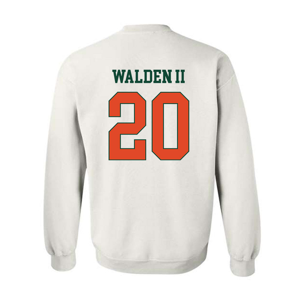 Miami - NCAA Football : Terrell Walden II - Classic Shersey Crewneck Sweatshirt-1
