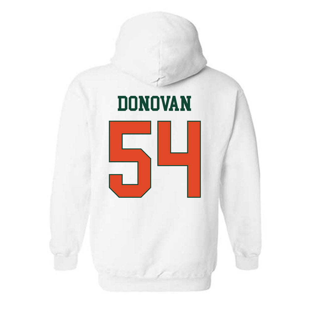 Miami - NCAA Football : Michael Donovan - Classic Shersey Hooded Sweatshirt-1