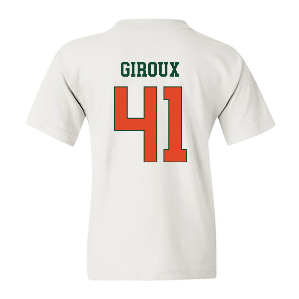 Miami - NCAA Baseball : Alexander Giroux - Classic Shersey Youth T-Shirt-1