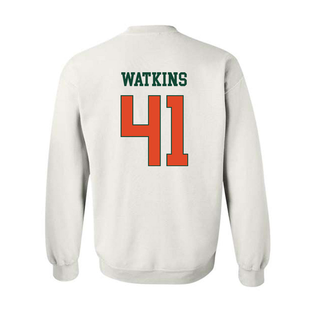 Miami - NCAA Baseball : Jailen Watkins - Classic Shersey Crewneck Sweatshirt-1