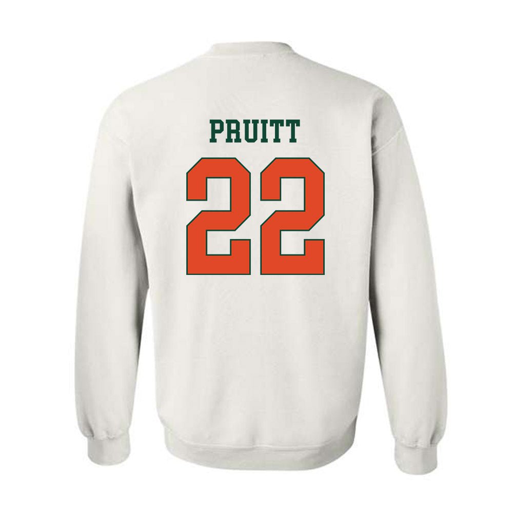 Miami - NCAA Football : Cam Pruitt - Classic Shersey Crewneck Sweatshirt-1