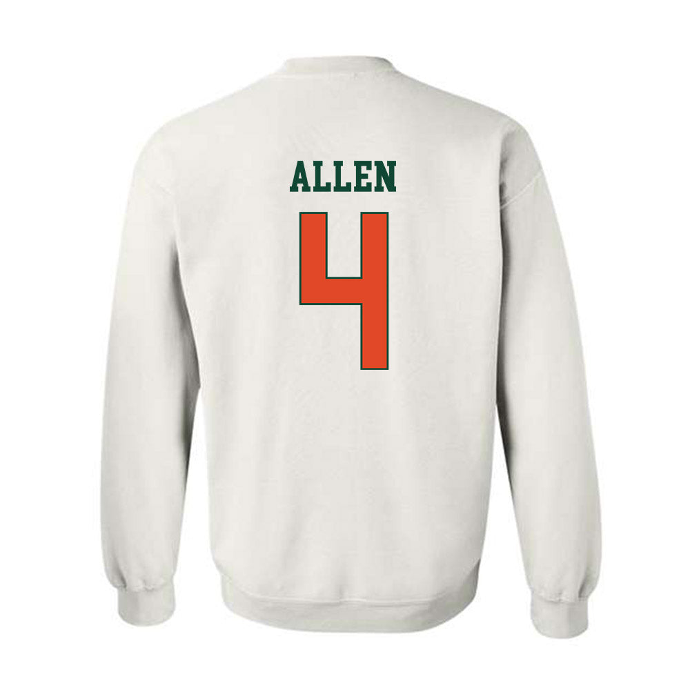 Miami - NCAA Men's Basketball : Marcus Allen - Classic Shersey Crewneck Sweatshirt-1