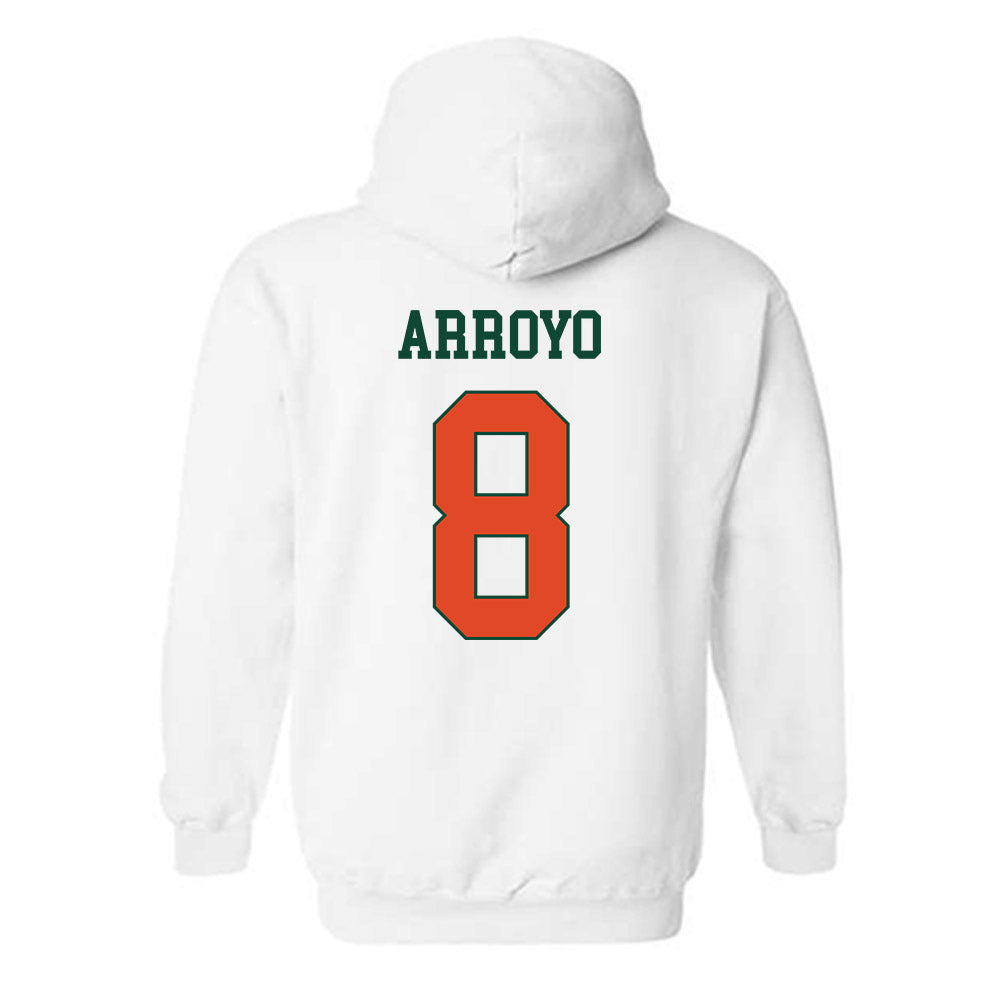 Miami - NCAA Football : Elijah Arroyo - Classic Shersey Hooded Sweatshirt-1