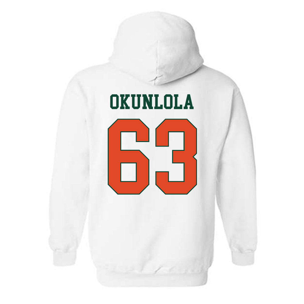 Miami - NCAA Football : Samson Okunlola - Classic Shersey Hooded Sweatshirt-1