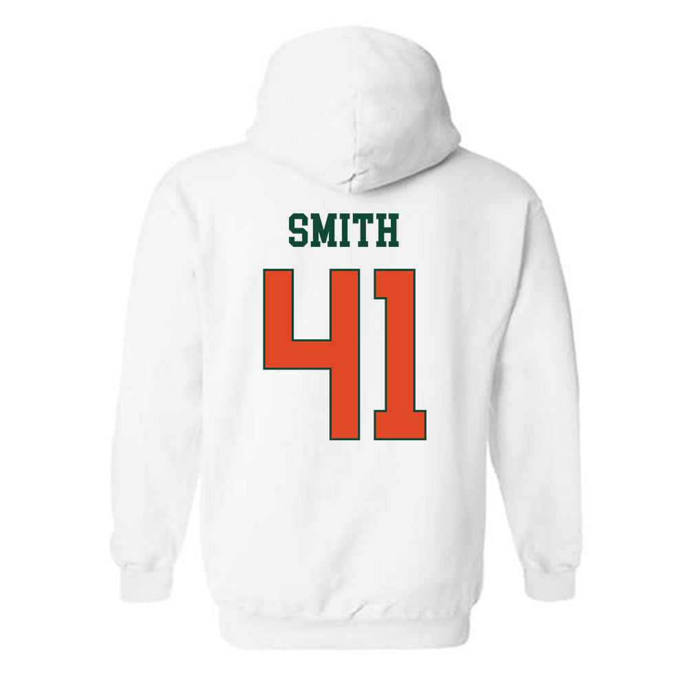 Miami - NCAA Football : Chase Smith - Classic Shersey Hooded Sweatshirt-1