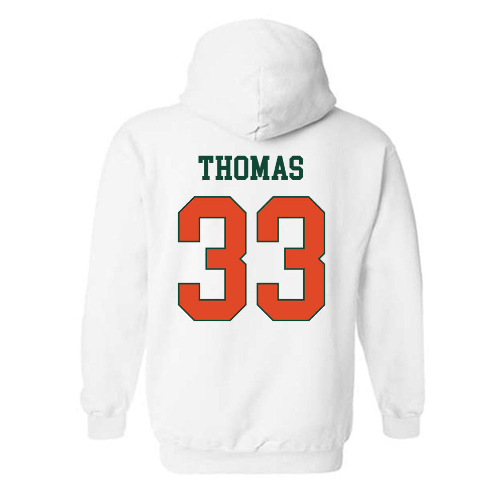 Miami - NCAA Football : Nick Thomas - Classic Shersey Hooded Sweatshirt-1
