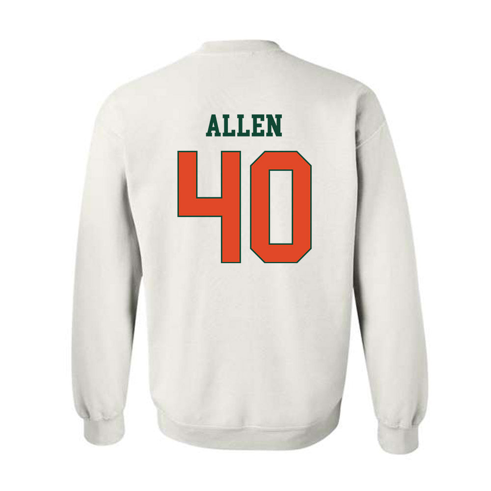 Miami - NCAA Football : Briton Allen - Classic Shersey Crewneck Sweatshirt-1