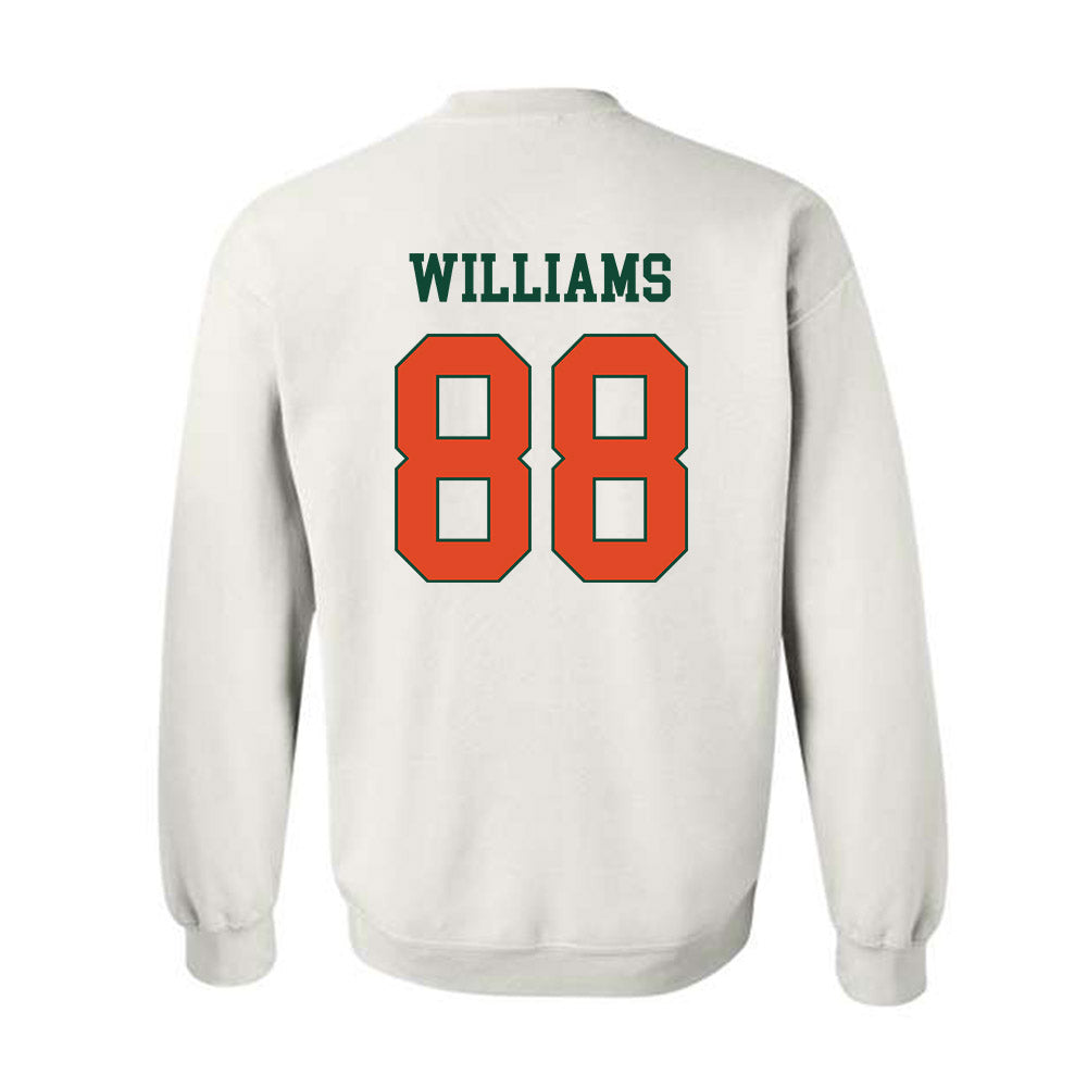 Miami - NCAA Football : Riley Williams - Classic Shersey Crewneck Sweatshirt