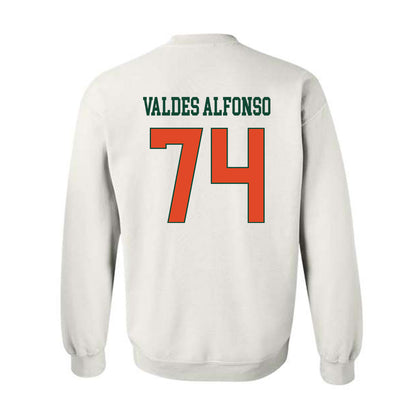 Miami - NCAA Football : Yerovi Valdes Alfonso - Classic Shersey Crewneck Sweatshirt-1