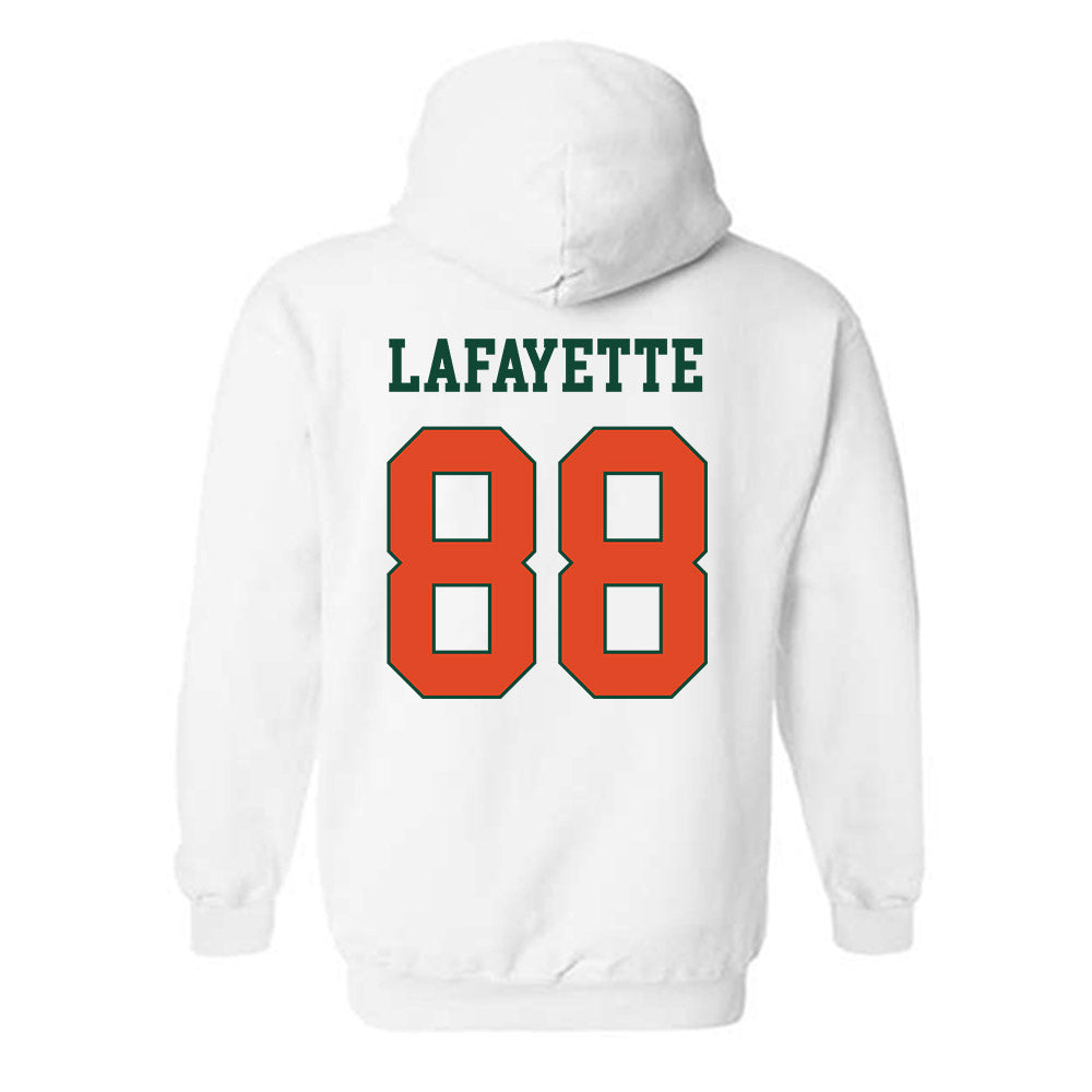 Miami - NCAA Football : DeAnthony Lafayette - Classic Shersey Hooded Sweatshirt-1