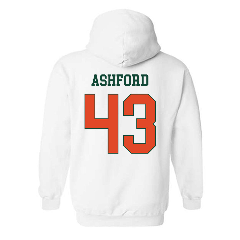 Miami - NCAA Baseball : Ryan Ashford - Classic Shersey Hooded Sweatshirt-1