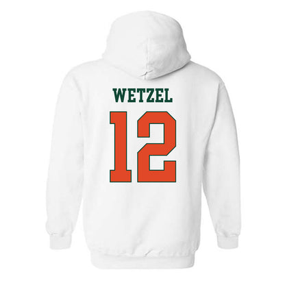 Miami - NCAA Women's Basketball : Natalie Wetzel - Classic Shersey Hooded Sweatshirt-1