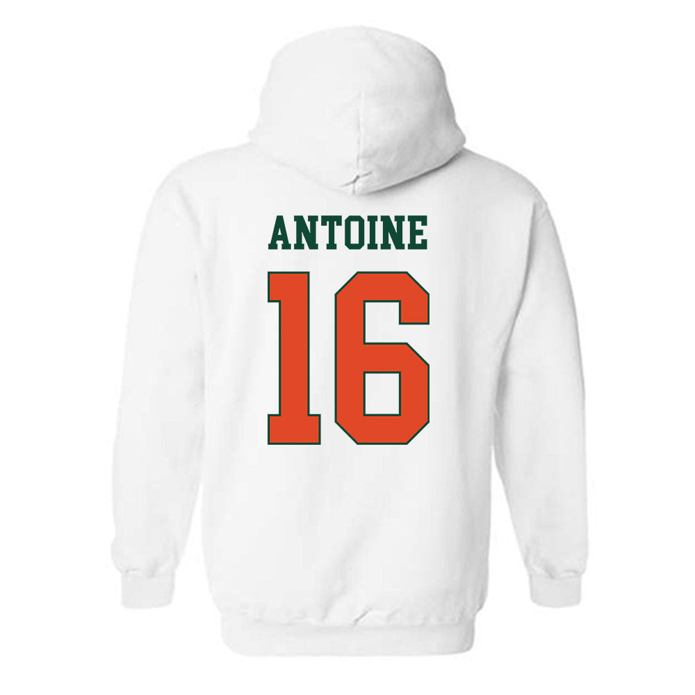 Miami - NCAA Football : Jaboree Antoine - Classic Shersey Hooded Sweatshirt-1