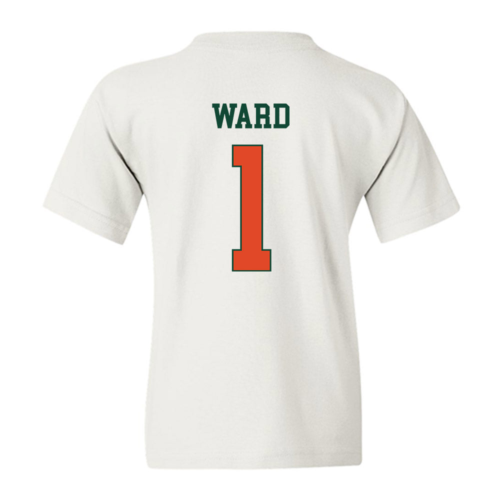 Miami - NCAA Football : Cam Ward - Classic Shersey Youth T-Shirt-1