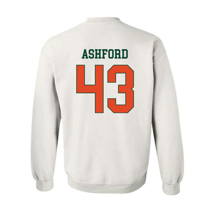 Miami - NCAA Baseball : Ryan Ashford - Classic Shersey Crewneck Sweatshirt-1