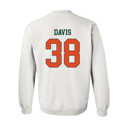 Miami - NCAA Football : Carter Davis - Classic Shersey Crewneck Sweatshirt-1