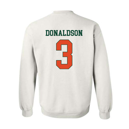 Miami - NCAA Men's Basketball : Tre Donaldson - Classic Shersey Crewneck Sweatshirt-1