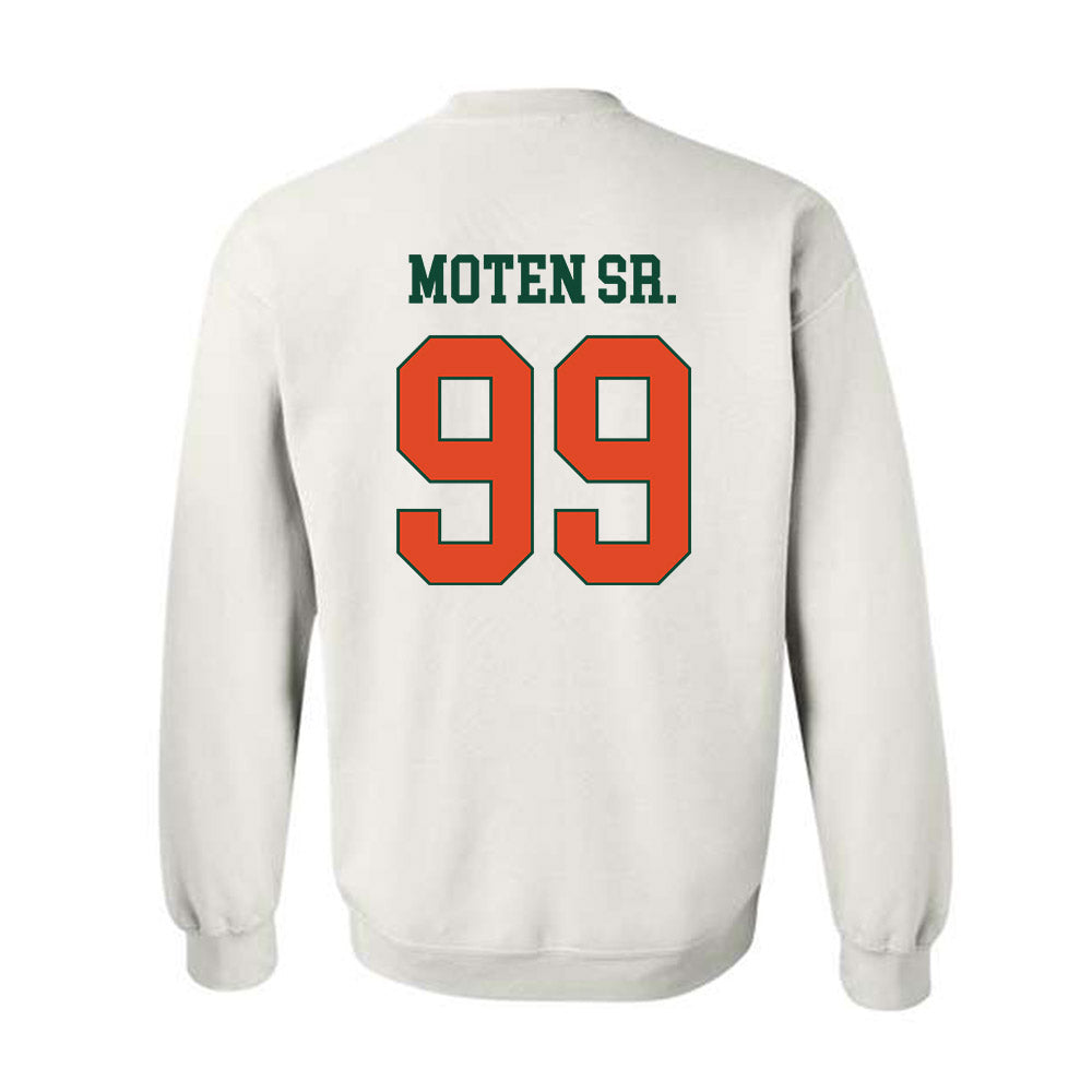 Miami - NCAA Football : Ahmad Moten Sr. - Classic Shersey Crewneck Sweatshirt-1