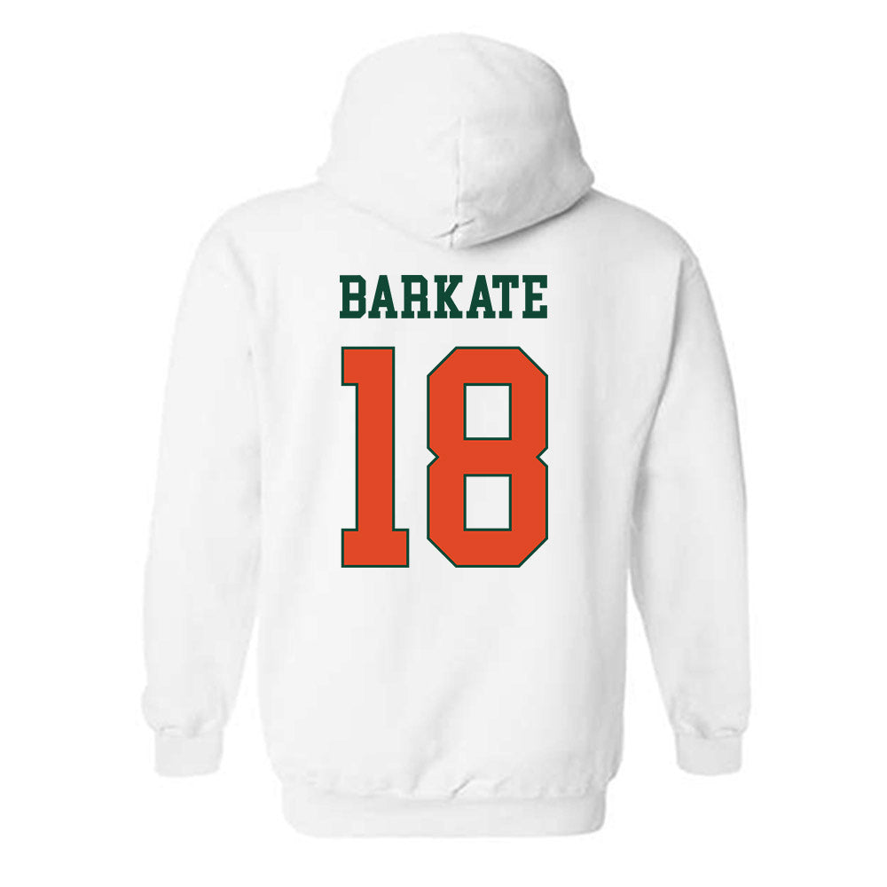 Miami - NCAA Football : Cooper Barkate - Classic Shersey Hooded Sweatshirt-1