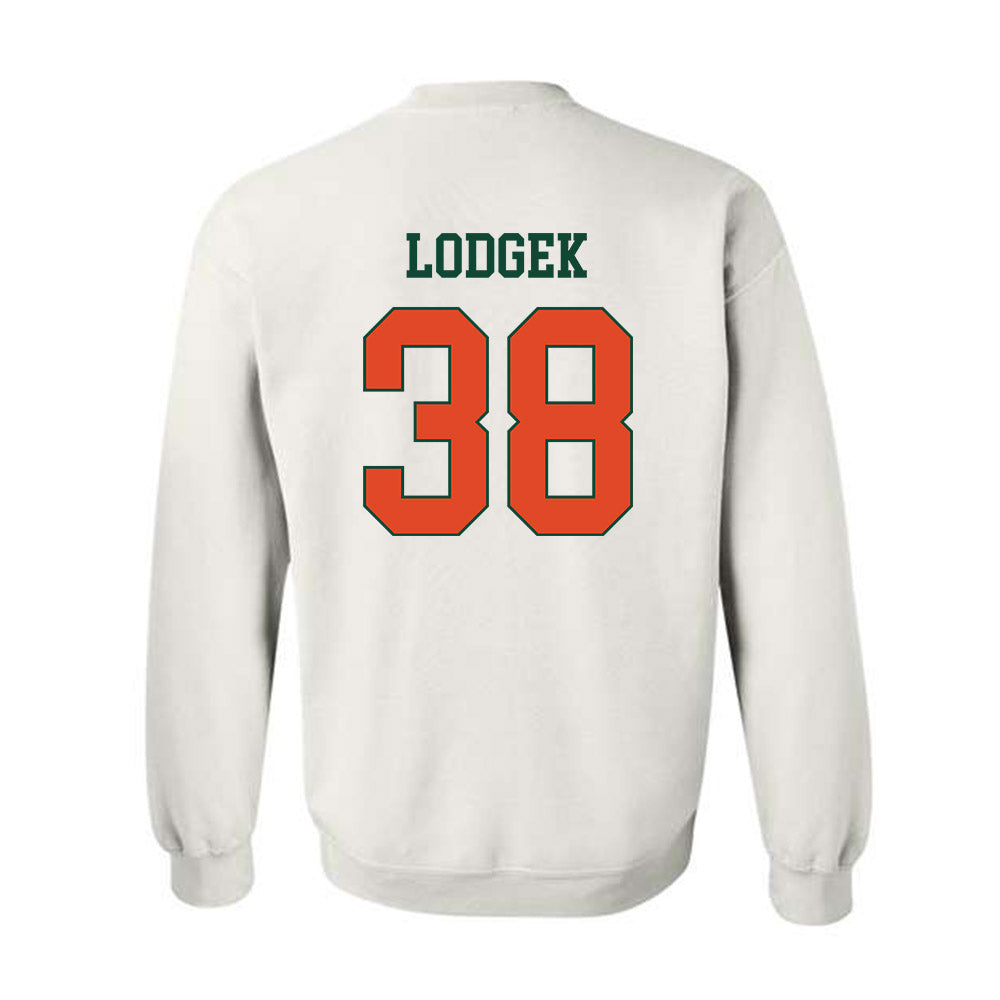 Miami - NCAA Baseball : Jake Lodgek - Classic Shersey Crewneck Sweatshirt-1