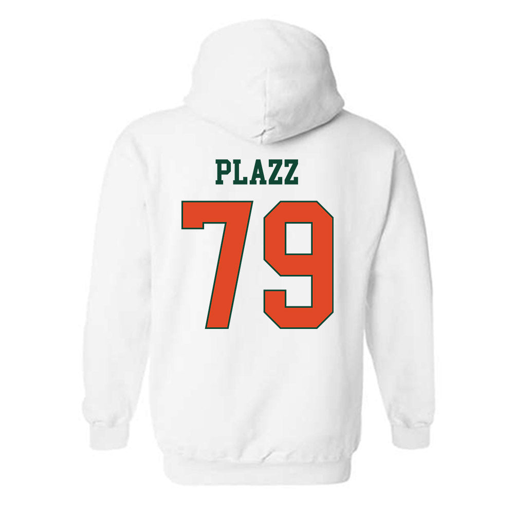 Miami - NCAA Football : Deryc Plazz - Classic Shersey Hooded Sweatshirt-1