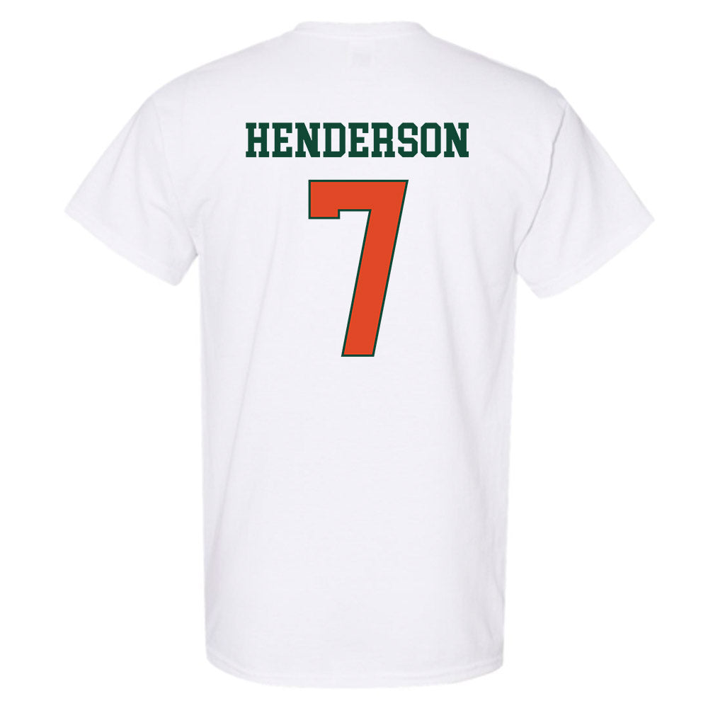 Miami - NCAA Men's Basketball : Shelton Henderson - Classic Shersey T-Shirt-1