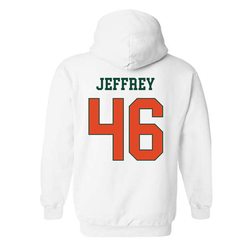 Miami - NCAA Baseball : Donavan Jeffrey - Classic Shersey Hooded Sweatshirt-1