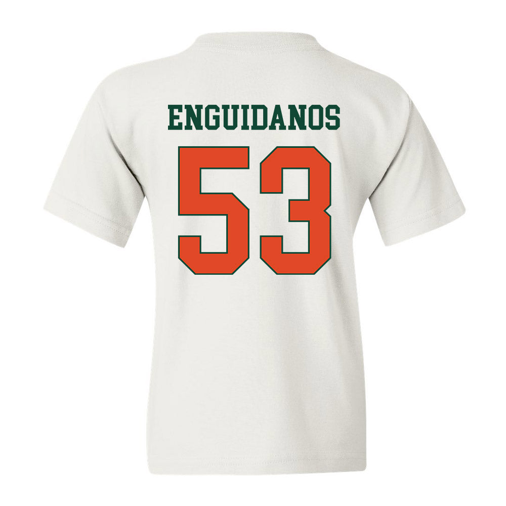 Miami - NCAA Football : Joey Enguidanos - Classic Shersey Youth T-Shirt