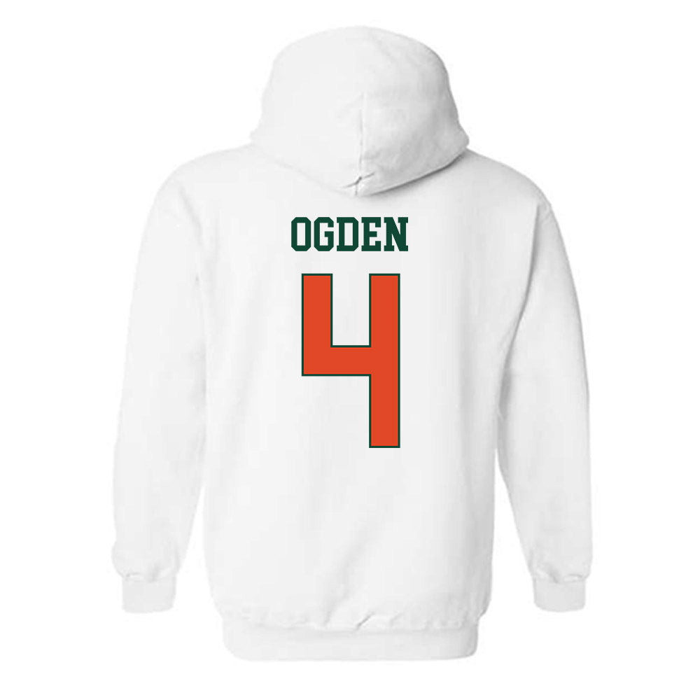 Miami - NCAA Baseball : Jake Ogden - Classic Shersey Hooded Sweatshirt-1