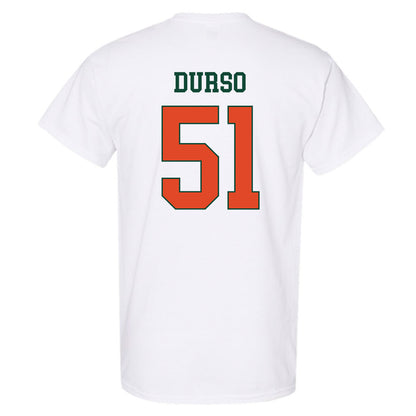 Miami - NCAA Baseball : Jack Durso - Classic Shersey T-Shirt-1