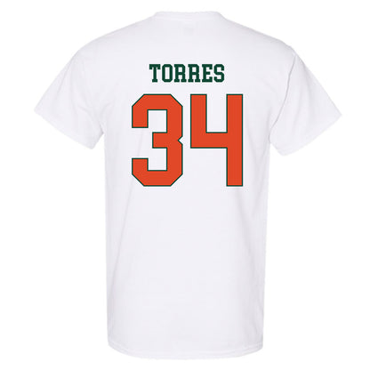 Miami - NCAA Baseball : Michael Torres - Classic Shersey T-Shirt-1