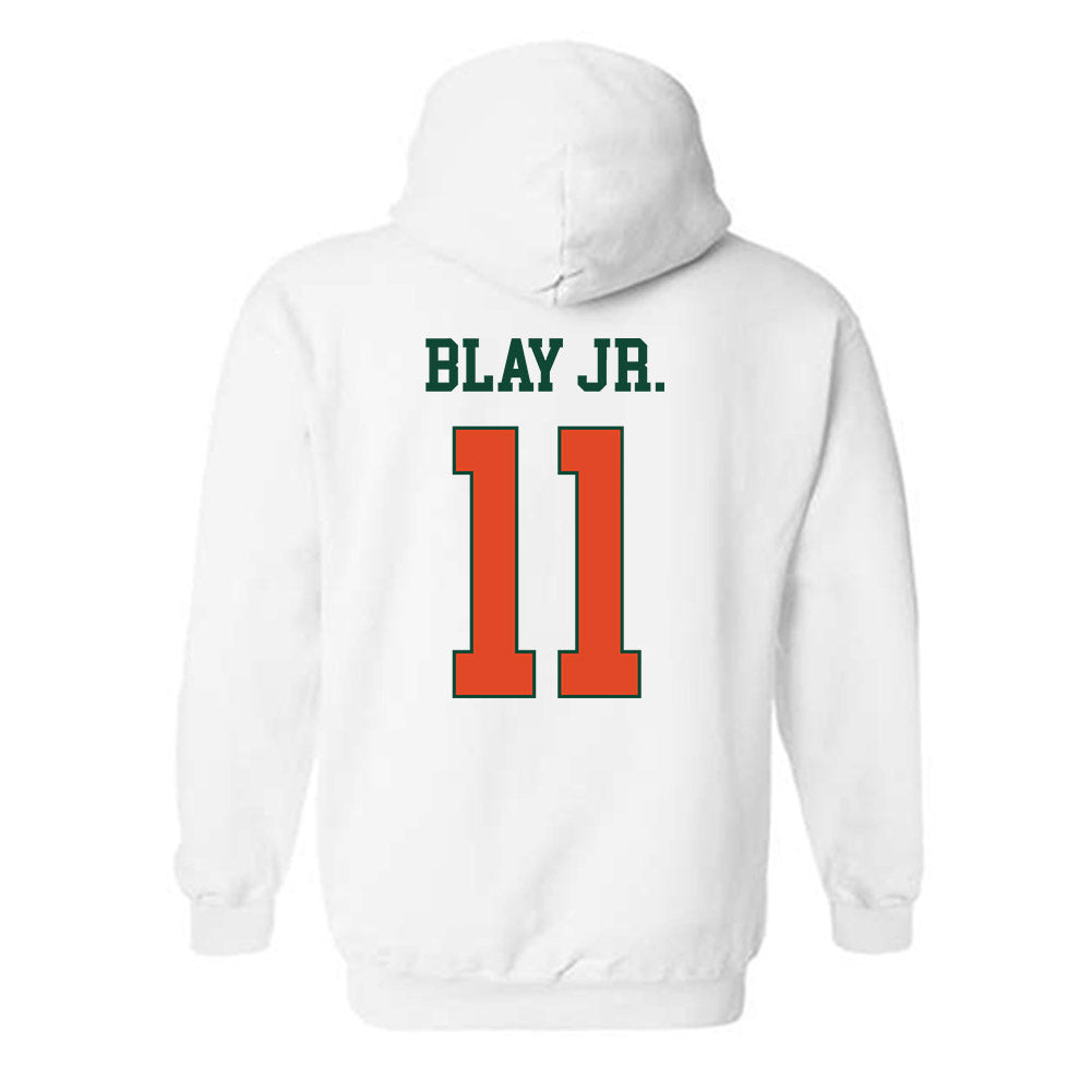 Miami - NCAA Football : David Blay Jr. - Classic Shersey Hooded Sweatshirt-1