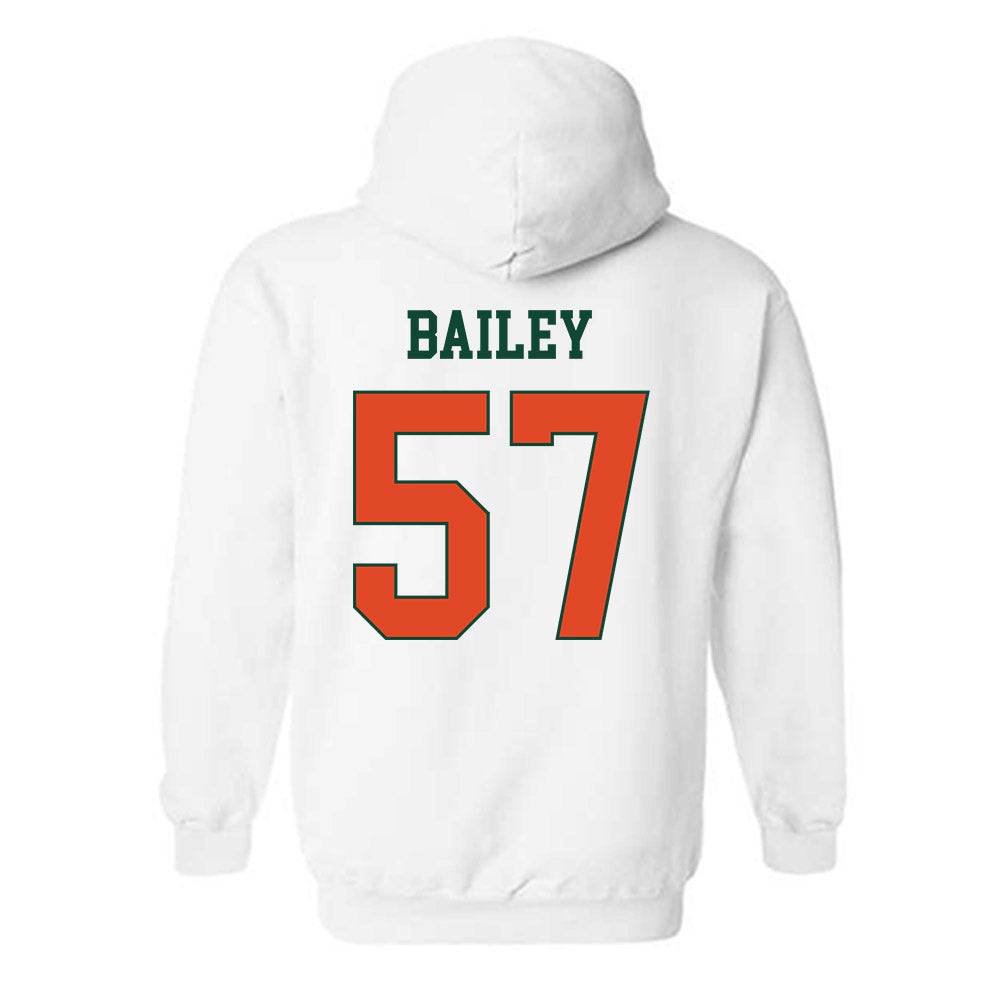 Miami - NCAA Football : Allen Bailey - Classic Shersey Hooded Sweatshirt-1
