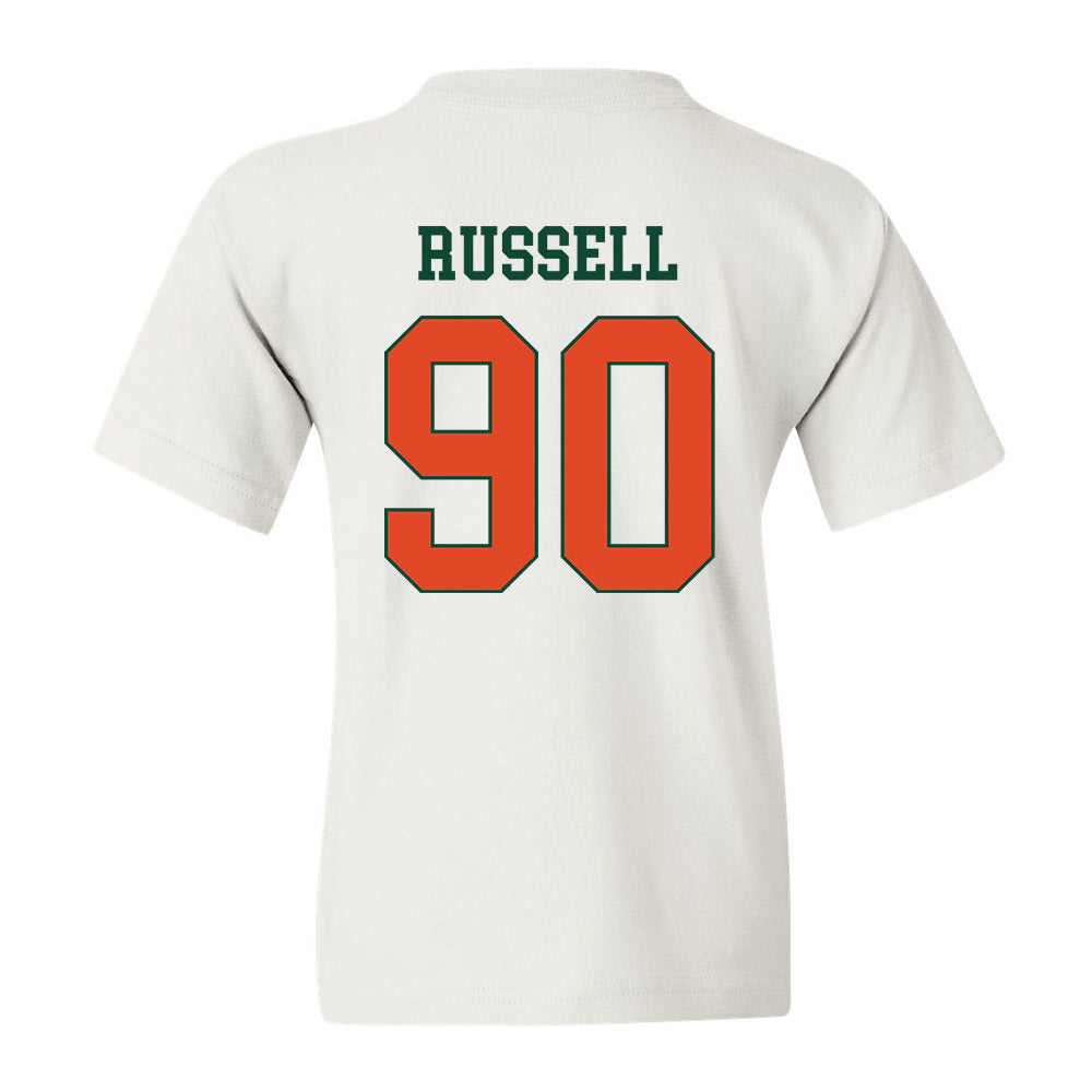 Miami - NCAA Football : Daylen Russell - Classic Shersey Youth T-Shirt