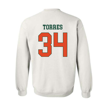 Miami - NCAA Baseball : Michael Torres - Classic Shersey Crewneck Sweatshirt-1
