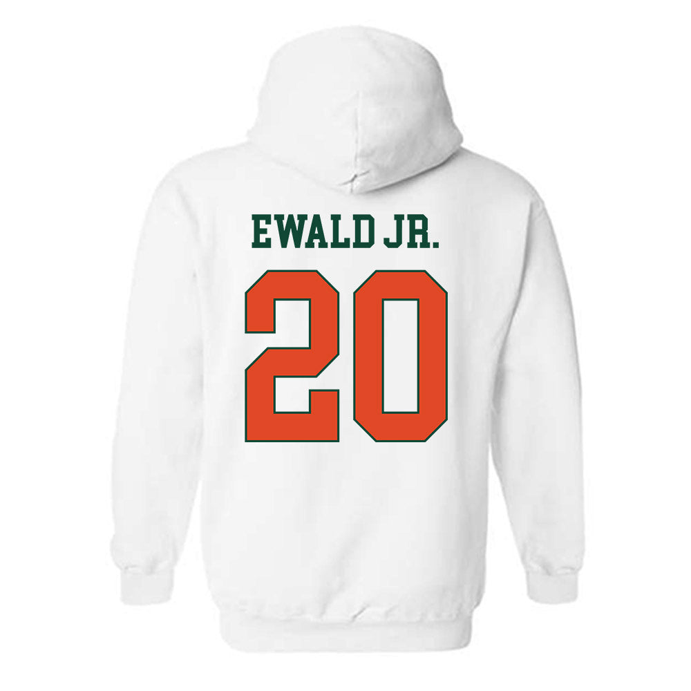Miami - NCAA Football : Chris Ewald Jr. - Classic Shersey Hooded Sweatshirt-1