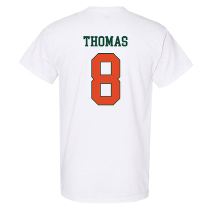 Miami - NCAA Football : Jakobe Thomas - Classic Shersey T-Shirt-1