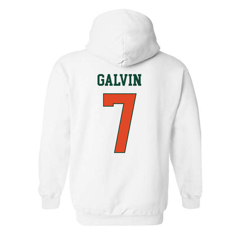 Miami - NCAA Baseball : Max Galvin - Classic Shersey Hooded Sweatshirt-1