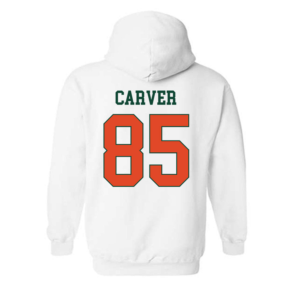 Miami - NCAA Football : Jackson Carver - Classic Shersey Hooded Sweatshirt