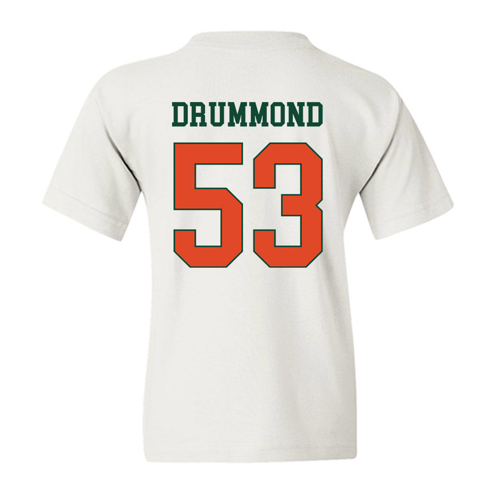 Miami - NCAA Baseball : Lj Drummond - Classic Shersey Youth T-Shirt-1