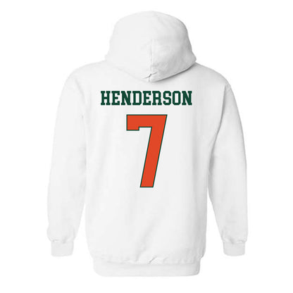 Miami - NCAA Men's Basketball : Shelton Henderson - Classic Shersey Hooded Sweatshirt-1