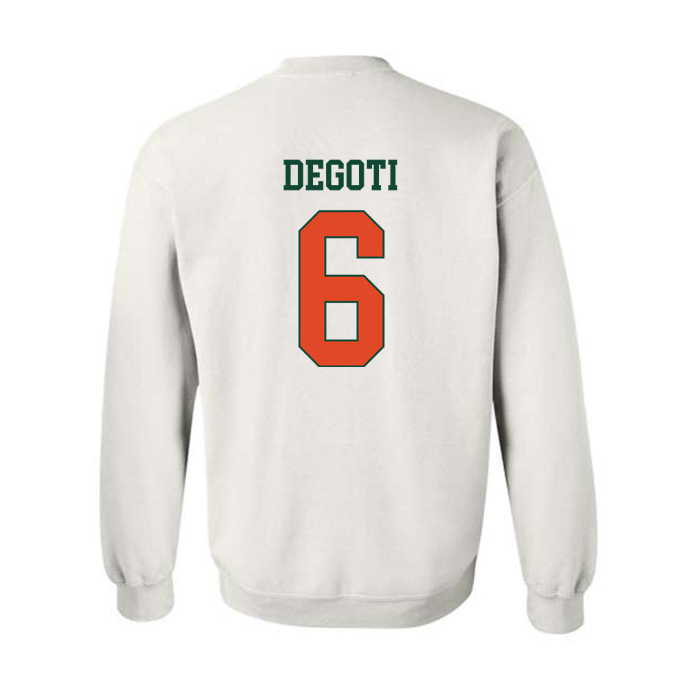 Miami - NCAA Baseball : Brandon DeGoti - Classic Shersey Crewneck Sweatshirt-1